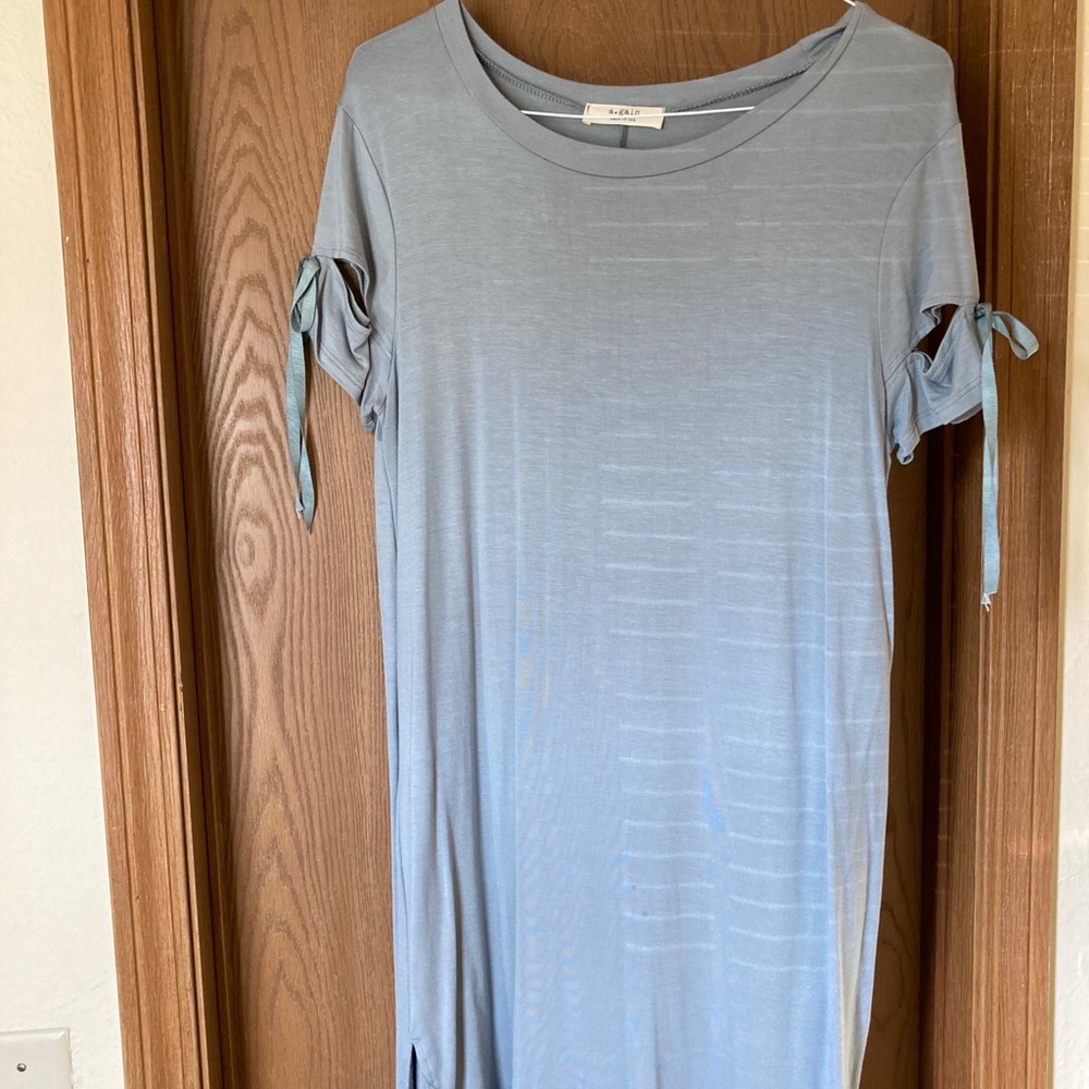 Light blue t-shirt dress!